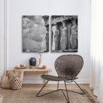 Canvas print Caryatides, two panels
