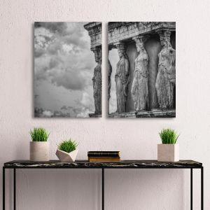 Πίνακας σε καμβά Καρυάτιδες, Caryatides, δίπτυχος