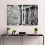 Πίνακας σε καμβά Καρυάτιδες, Caryatides, δίπτυχος