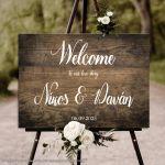 Wooden sign Wedding,Welcome to our love story