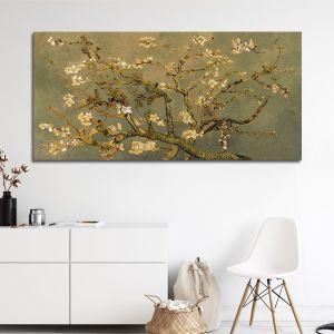 Πίνακας ζωγραφικής Blossoming almond tree (brown) detail, Vincent van Gogh