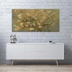 Πίνακας ζωγραφικής Blossoming almond tree (brown) detail, Vincent van Gogh