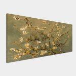 Canvas print Blossoming almond tree (brown) detail, Vincent van Gogh