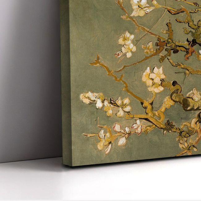 Canvas print Blossoming almond tree (brown) detail, Vincent van Gogh