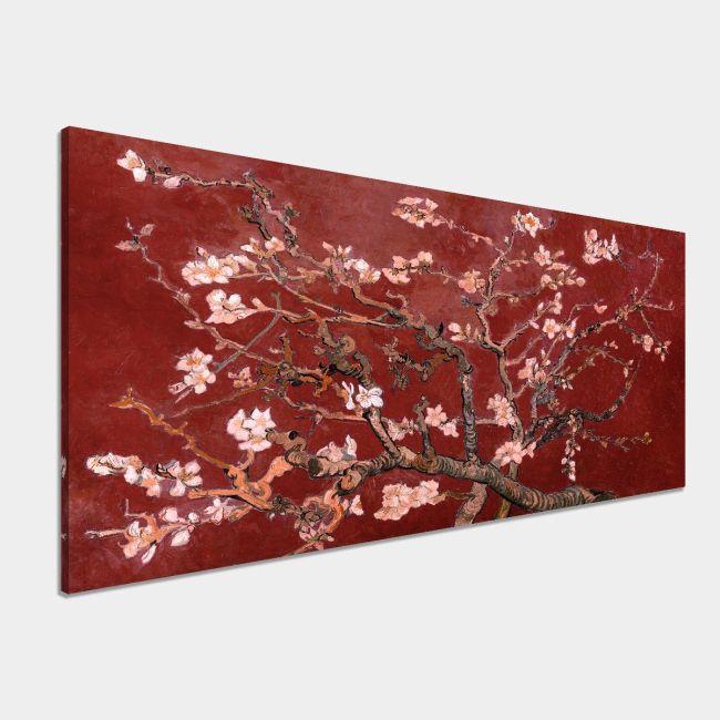 Πίνακας ζωγραφικής Blossoming almond tree (red) detail, Vincent van Gogh