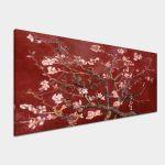 Πίνακας ζωγραφικής Blossoming almond tree (red) detail, Vincent van Gogh