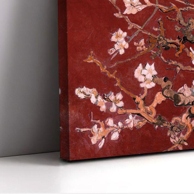 Πίνακας ζωγραφικής Blossoming almond tree (red) detail, Vincent van Gogh