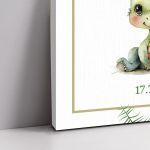 Canvas print baptism, Sea bottom watercolor