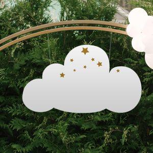Wooden cloud with stars
