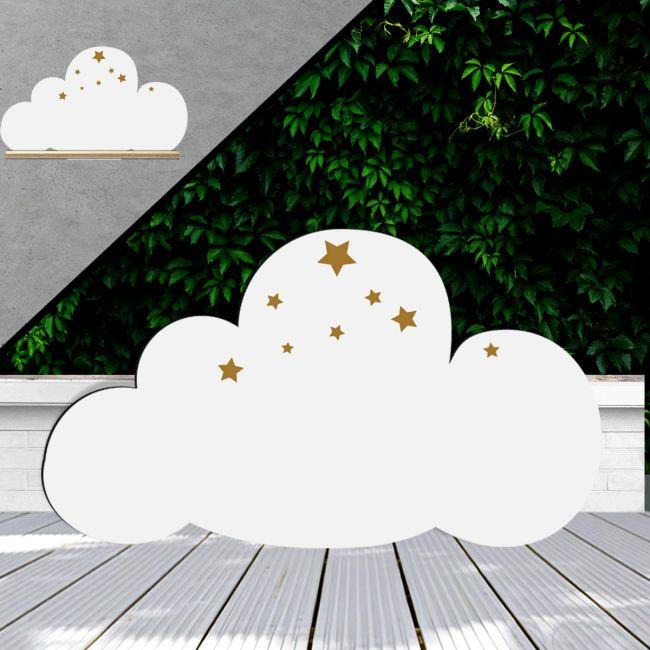 Wooden cloud with stars