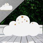 Wooden cloud with stars