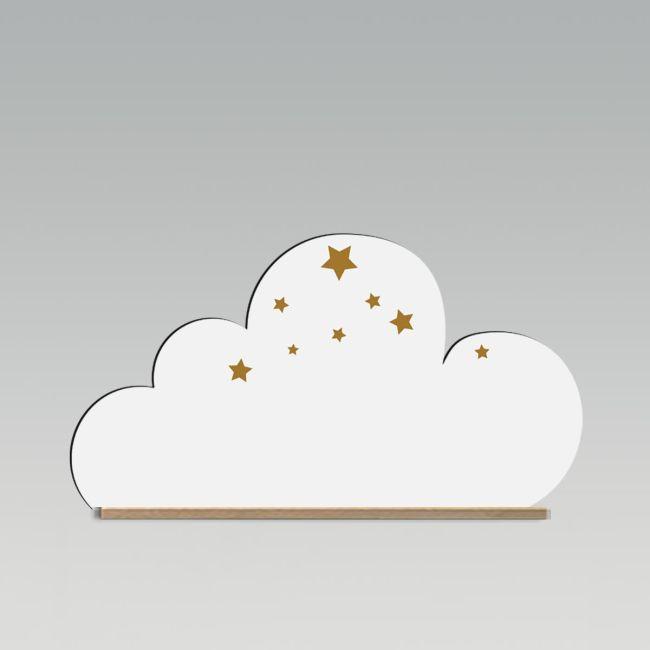 Wooden cloud with stars