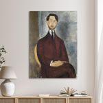 Canvas print Portrait of Leopoldo Zborowsk, Modigliani Amedeo