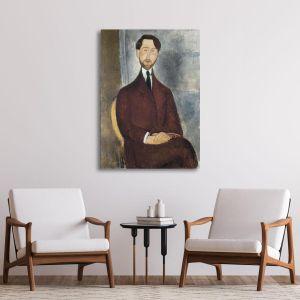 Πίνακας ζωγραφικής Portrait of Leopoldo Zborowsk Modigliani A. Όψη 1 2