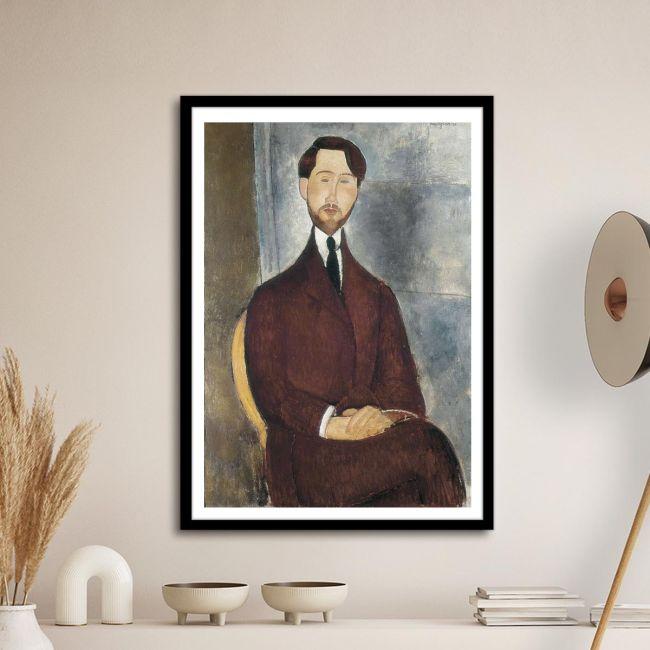 Canvas print Portrait of Leopoldo Zborowsk, Modigliani Amedeo