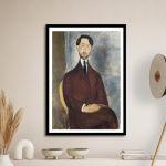 Canvas print Portrait of Leopoldo Zborowsk, Modigliani Amedeo