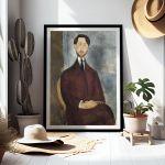 Canvas print Portrait of Leopoldo Zborowsk, Modigliani Amedeo