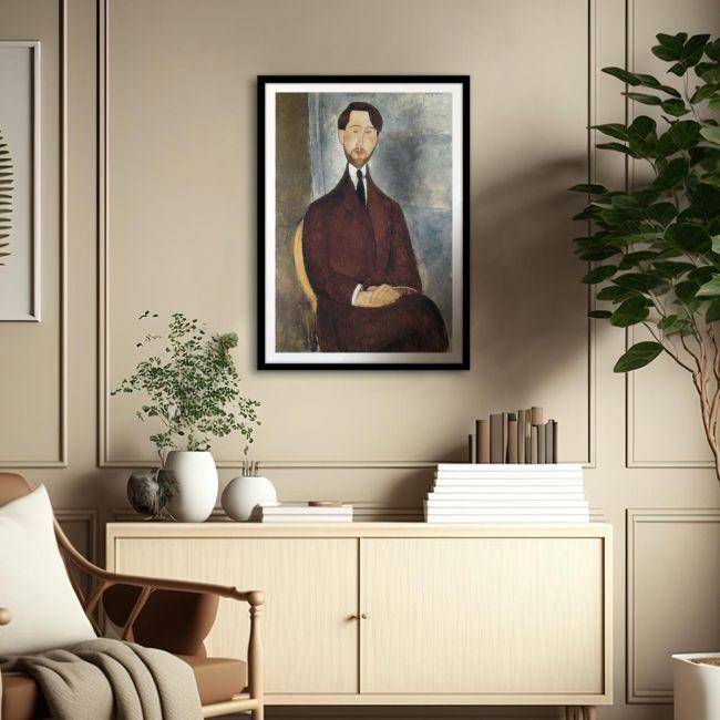 Canvas print Portrait of Leopoldo Zborowsk, Modigliani Amedeo