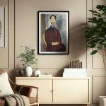 Canvas print Portrait of Leopoldo Zborowsk, Modigliani Amedeo