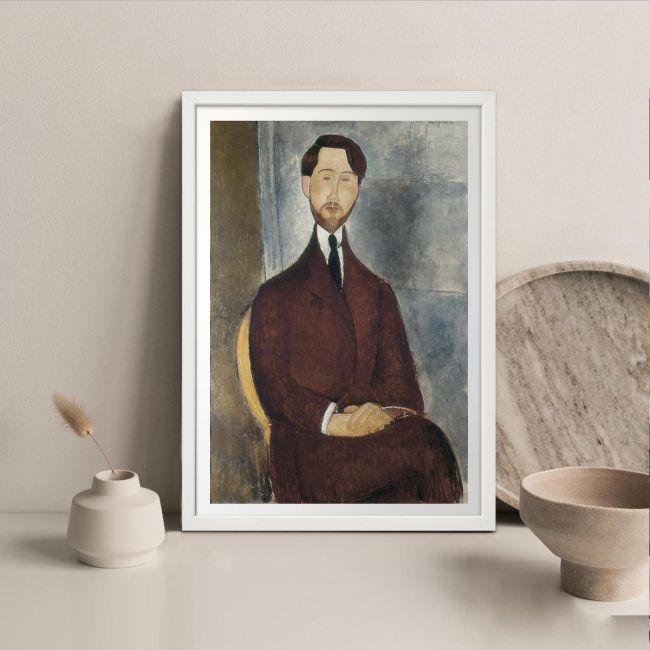Canvas print Portrait of Leopoldo Zborowsk, Modigliani Amedeo