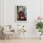Canvas print Portrait of Leopoldo Zborowsk, Modigliani Amedeo