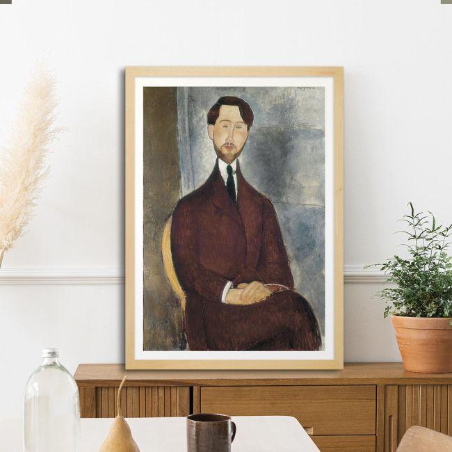 Canvas print Portrait of Leopoldo Zborowsk, Modigliani Amedeo