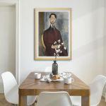 Canvas print Portrait of Leopoldo Zborowsk, Modigliani Amedeo