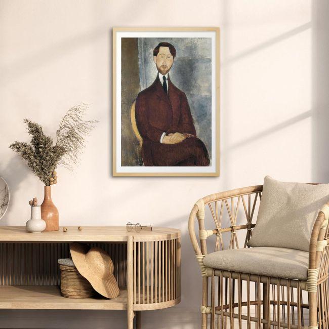 Canvas print Portrait of Leopoldo Zborowsk, Modigliani Amedeo