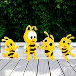 Wooden figures Bees art 2