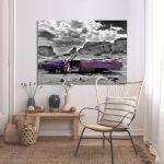 Canvas print Mauve Cadillac