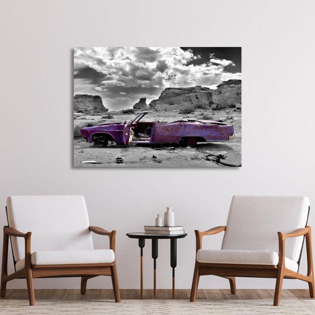 Canvas print Mauve Cadillac