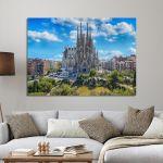 Πίνακας σε καμβά Βαρκελώνη, Sagrada Familia, Barcelona