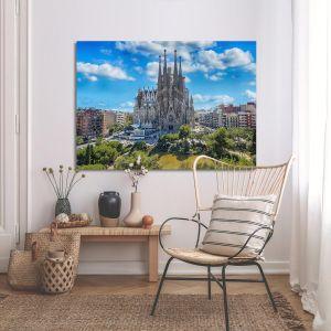 Canvas print Barcelona Sagrada Familia Framed canvas View 1 2