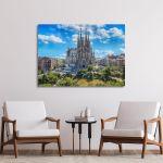Πίνακας σε καμβά Βαρκελώνη, Sagrada Familia, Barcelona