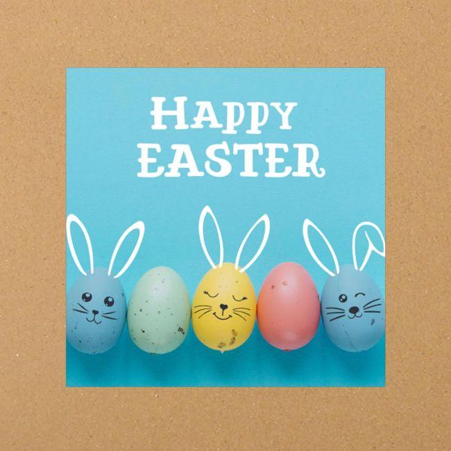 Sticker label Easter 9