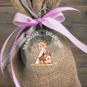 Plexiglass circular figure printed your design for gifts