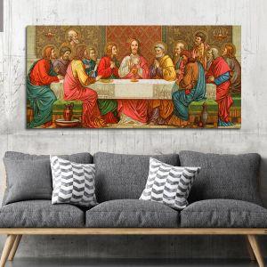 Canvas print Last supper panoramic
