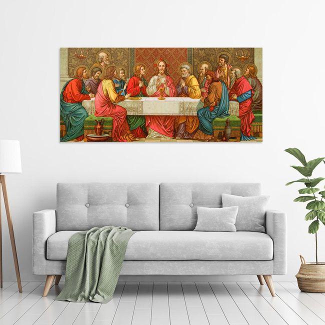 Canvas print Last supper panoramic