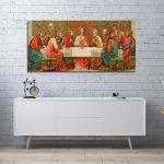 Canvas print Last supper panoramic