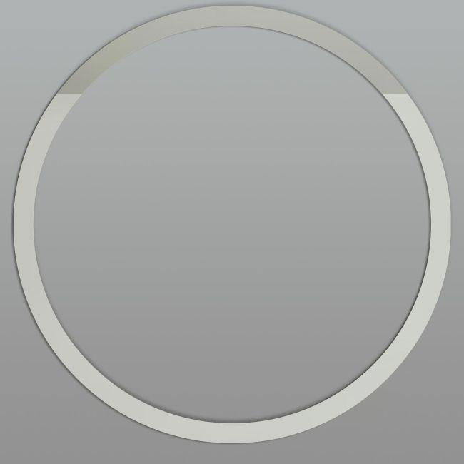 Silver plexi simple wreath circle arc