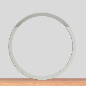 Ασημένια ματ αψίδα, στεφάνι plexiglas