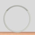 Silver plexi simple wreath circle arc