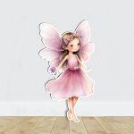 Cute purple Fairy, figure printed