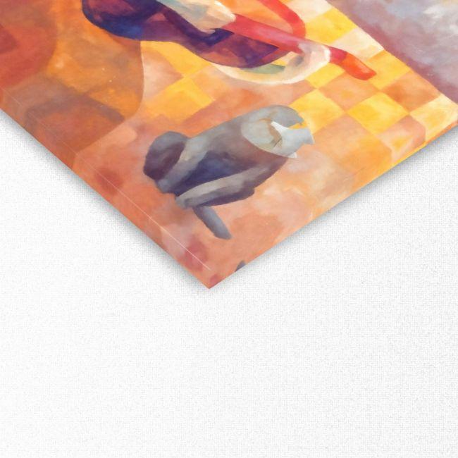 Canvas print Duet, square