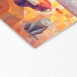 Canvas print Duet, square