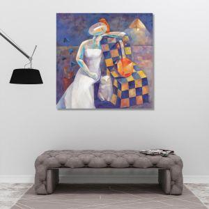 Canvas print Dreaming of music, square