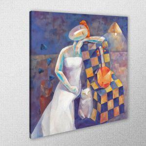 Canvas print Dreaming of music, square 2