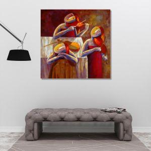 Canvas print Violin trio, square