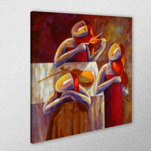 Canvas print Violin trio, square 2