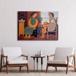 Canvas print Conversation reart, (original Sikeliotis)